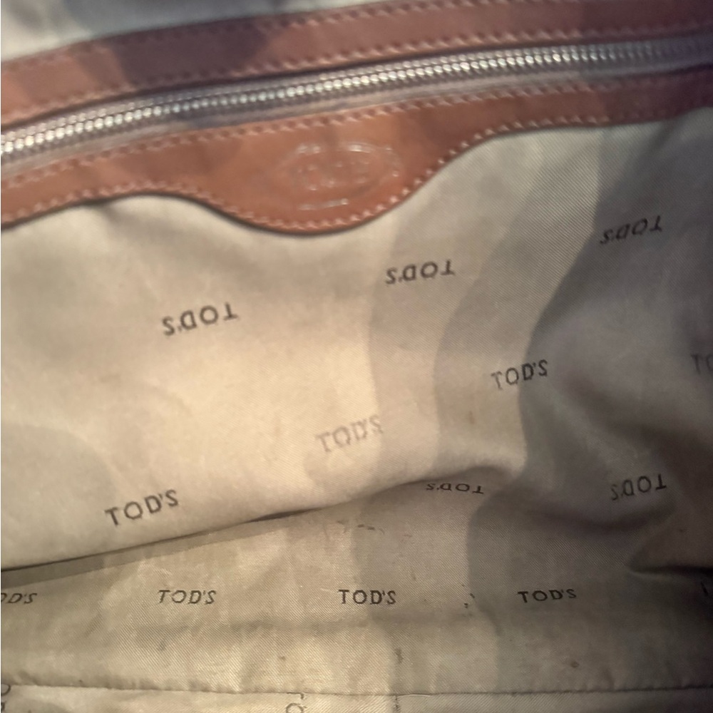 Tod’s T Timeless Brown Leather Tote - Picture 7 of 10